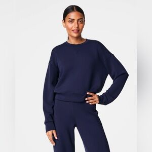 NWT SPANX AirEssentials® Crewneck in Navy Blue Size 1X